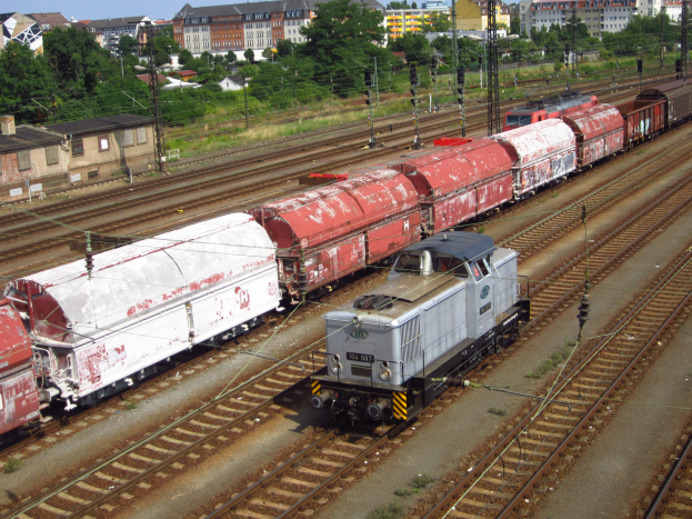 Grundsteinlegung für die Rheintalbahn-Güterzugstrecke bei A5 in der Nähe von Teningen